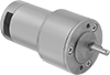 Extended-Life Compact Round-Face DC Gearmotors