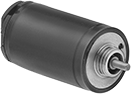 Image of Product. Front orientation. Electric Motors. Compact DC Motors, Round-Face Motors with Mounting Threads.