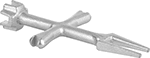 Image of Product. Front orientation. Drain Wrenches. Shower and Tub Drain Wrenches.