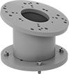 Image of Product. 15° Adapter. Front orientation. Robot Controller Mounts. Collaborative Robot Pedestals, For FANUC CRX (5iA, 10iA, 10iA/L), Universal Robots (UR3, UR3e, UR5, UR5e, UR7e, UR10, UR10e, UR12e, UR16e), and Omron (TM 5, TM 12, TM 14), 15° Angle.