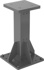 Image of Product. Front orientation. Robot Pedestals. Robot Pedestals, Bolt-On Square Pedestals.