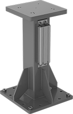 Image of Product. Shown with Base. Front orientation. Robot Pedestal Adapter Kits.