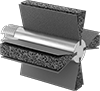 Nylon Mesh Cushioned Flap Wheels for Internal Sanding