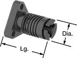 Image of Product. Style C. Front orientation. Contains Annotated. Precision Lead Screws and Nuts. Fast-Travel Ultra-Precision Lead Screws and Nuts, Flange Nuts—Right-Hand Thread, Style C.
