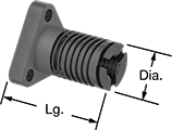 Image of Product. Style C. Front orientation. Contains Annotated. Precision Lead Screws and Nuts. Ultra-Precision Lead Screws and Nuts, Flange Nuts—Right-Hand Thread, Style C.