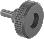 Image of Product. Style 3. Front orientation. Knurled-Head Grip. Threaded-Stud Knobs, Style 3.