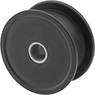 Image of Product. Front orientation. Conveyor Belt Idler Pulleys. Conveyor Chain Belt Idler Pulleys, One Piece.