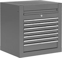 Image of Product. Front orientation. Cabinets. Tabletop Drawer Cabinets, Style 1.