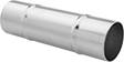 Image of Product. Front orientation. Vacuum Cleaner Hose Connectors. Vacuum Cleaner Hose Connectors and Reducers, Straight Connector.