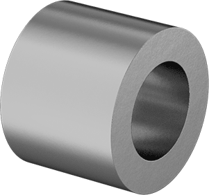 Image of Product. Front orientation. High-Strength 932 Bearing Bronze Sleeve Bearing, for 3/16" Shaft Diameter and 5/16" Housing ID, 1/4" Long.