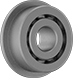 Image of Product. Front orientation. Ball Bearings. Light Duty Flanged Ball Bearings, Open.
