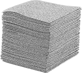 Image of Product. Front orientation. Cloth Rags. Oil and Solvent Wipes.