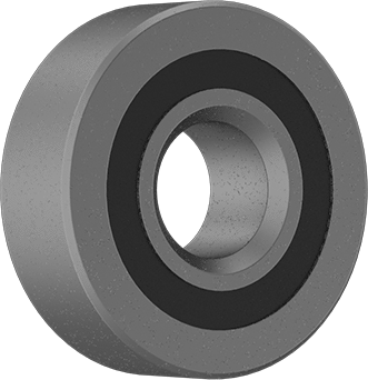 Image of Product. Front orientation. Steel Ball Bearing, Sealed, Trade No. 3021-2RS, for 1/2" Shaft Diameter.