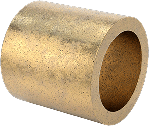 Image of Product. Front orientation. Oil-Embedded 841 Bronze Sleeve Bearing, for 3/8" Shaft Diameter and 1/2" Housing ID, 1/2" Long.