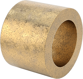 Image of Product. Front orientation. Oil-Embedded 841 Bronze Sleeve Bearing, for 1/2" Shaft Diameter and 3/4" Housing ID, 9/16" Long.