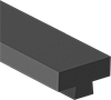 Image of Product. Front orientation. Edge Seals. Channel-Mount T-Seals, Style C.