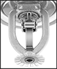 Image of Product. Fusible Link. Front orientation. ZoomedIn view. Contains Border. Fusible-Link Trigger. Fire Sprinkler Heads.