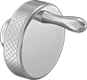 Image of Product. Front orientation. Knobs. Unthreaded-Hole Knobs with Handle.