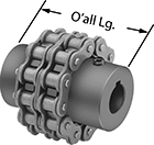 Image of System. Front orientation. Contains Annotated. Flexible Shaft Couplings. High-Torque Chain Couplings.