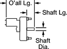 Image of Attribute. Front orientation. Contains Annotated. Compact DC Gearmotors, Square Face.