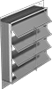 Corrosion-Resistant Movable-Blade Wall Louvers