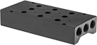 Image of Product. Front orientation. Manifolds. Two-Speed Two-Action Electrically Operated Air Directional Control Valves.