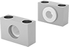 Image of Product. Front orientation. Electric Actuator Mounts. Trunnion-Bracket Actuator Connection.