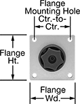 Image of Product. Front orientation. Contains Annotated. Light Duty Adjustable Shock Absorbers.