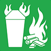 Image of Specification. Class A—Wood, Paper, Cloth, and Rubber. Front orientation. A. Fire Extinguishers.