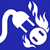 Image of Specification. Class C—Electrical Equipment. Front orientation. C. Fire Extinguishers.