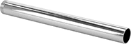 Image of Product. Back orientation. Sink Drain Trap Extension Tubing. Unthreaded Outlet Connection, Threaded Inlet Connection.
