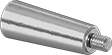 Image of Product. Style 1 (Revolving, Aluminum). Front orientation. Lever Handles. Tapered Lever Handles, Revolving Handle, Style 1, Aluminum.