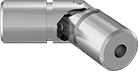 Image of Product. Front orientation. U-Joints. Machinable-Bore Single U-Joints.