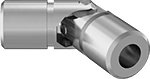 Image of Product. Side1 orientation. U-Joints. Single U-Joints, Pin-and-Block Joint.