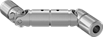 Image of Product. Front orientation. U-Joints. Double U-Joints.