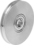 Image of Product. Front orientation. Round Belt Idler Pulleys. Round Belt Idler Pulleys, Brass.