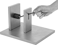 Image of ProductInUse. Shown in Use. Front orientation. L-Keys. Screw-Holding Easy-Align Ball-Tip L-Key Sets.
