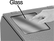 Image of ProductInUse. Front orientation. Contains Annotated. Glass. Antimicrobial and Scratch-Resistant Corning® Gorilla® Glass.