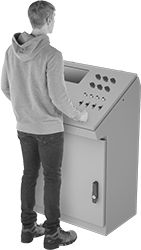 Image of ProductInUse. Front orientation. Console Enclosures.