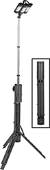 Image of Product. Front orientation. Contains Inset. Portable Work Lights. Wet-Location Cordless Adjustable-Height Portable Floodlights, Style F.