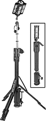 Image of Product. Front orientation. Contains Inset. Portable Work Lights. Wet-Location Cordless Adjustable-Height Portable Floodlights, Style G.