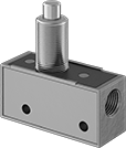 Image of Product. Front orientation. Directional Control Valves. Single-Action Mechanically Operated Air Directional Control Valves , Style J.