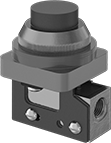 Image of Product. Front orientation. Directional Control Valves. Single-Action Air Directional Control Valves, Style W.