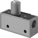 Image of Product. Front orientation. Directional Control Valves. Single-Action Mechanically Operated Air Directional Control Valves , Style N.