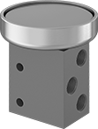 Image of Product. Front orientation. Directional Control Valves. Single-Action Air Directional Control Valves, Style P.