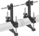 Image of ProductInUse. Front orientation. Shaft Alignment Kits. Stylus-Indicator Shaft Alignment Clamp Kits.