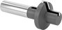 Image of Product. Front orientation. Router Bits. Router Bits for Wood Joining, Wedge-Groove Wood Joint—Uncoated Carbide-Tipped Steel.