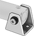Image of ProductInUse. Front orientation. Air Cylinder Mounts. Impact-Resistant Round Body Air Cylinders, Trunnion-Bracket-with-Pins Actuator Connection.