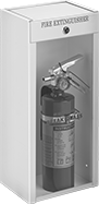 Image of ProductInUse. Front orientation. Fire Extinguisher Cabinets. Steel.