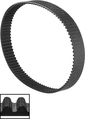 Image of Product. Front orientation. Contains Inset. High-Strength Gt Timing Belt, Curved, 20mm Wide, 3600-8m-20, Gates Powergrip Gt4.